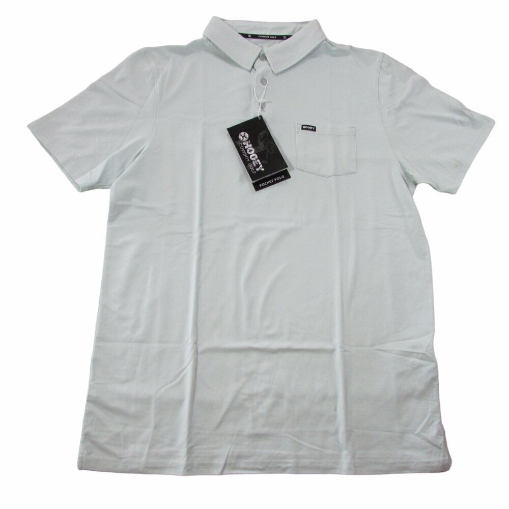 Hooey Men's Short Sleeve Hot Shot Cowboy Golf Polo Shirt Mint Green